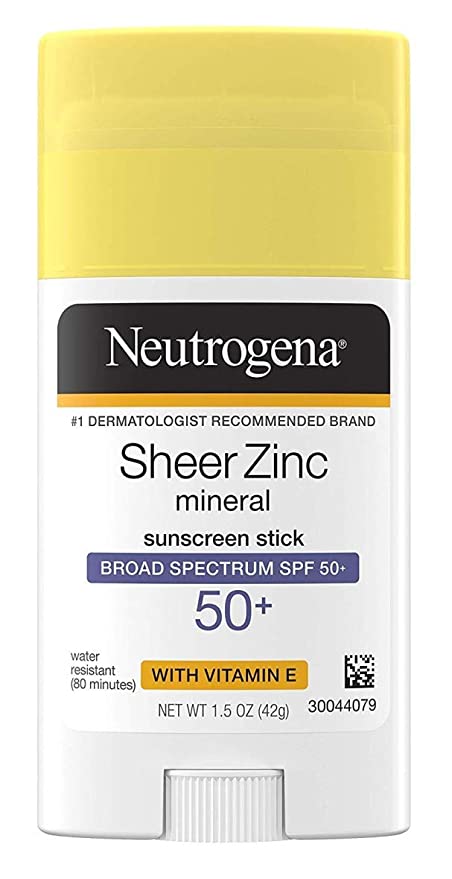 Neutrogena Protector solar mineral de óxido de zinc transparente con vitamina E